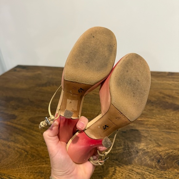Prada Vintage Ombré Pink Slingback Pump Heels - Picture 5 of 16